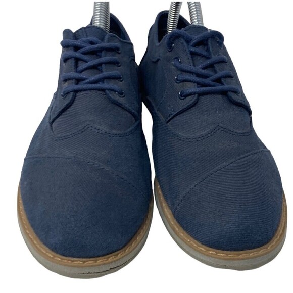 TOMS Brogue Slip On Blue Casual Shoes 10010669 Size 6 US 38 EU Womens - Picture 2 of 10